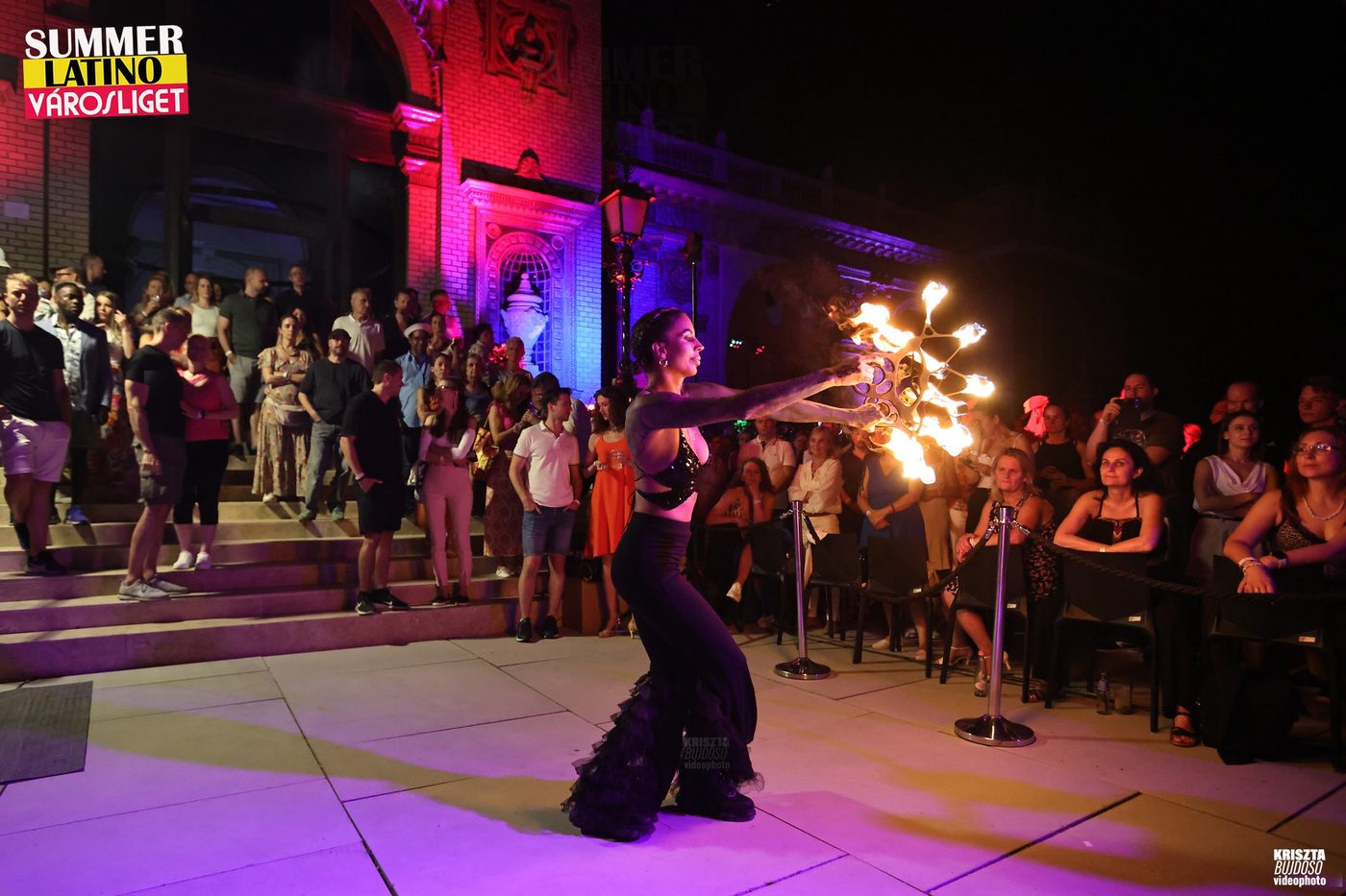 Latin summer nights — fire show